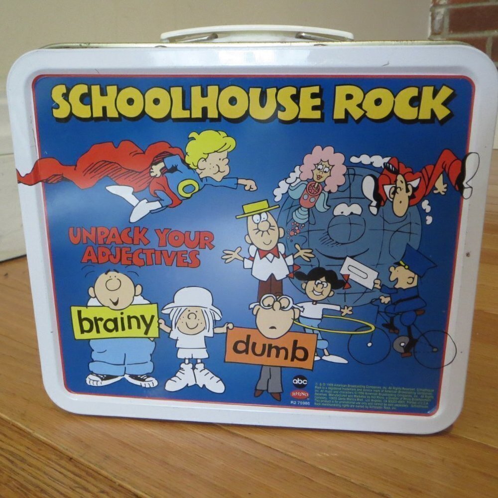 Vintage Schoolhouse Rock Metal Lunch Box 1999 *Good Condition- Hard To Find* - Picture 5 of 8